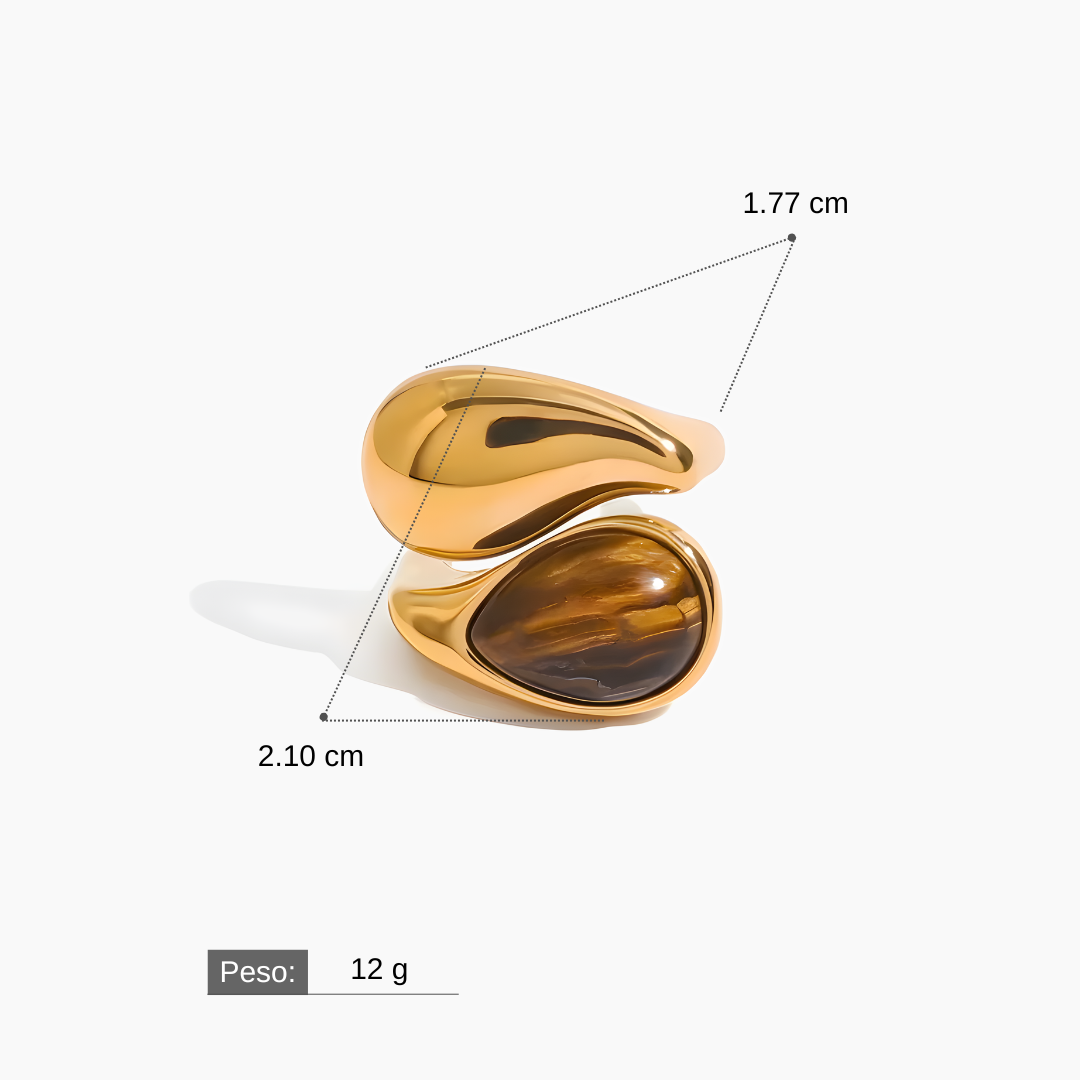 Anillo Talismán Ojo de Tigre