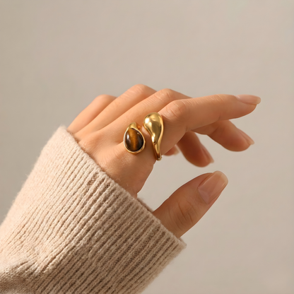 Anillo Talismán Ojo de Tigre
