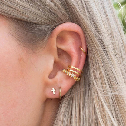 Pendientes Cruz Minimal