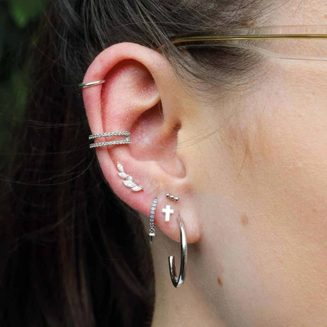 Pendientes Cruz Minimal