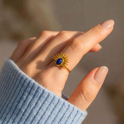 Anillo Talismán Lapislázuli