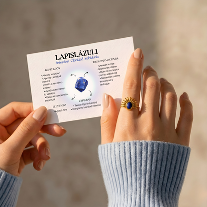 Anillo Talismán Lapislázuli