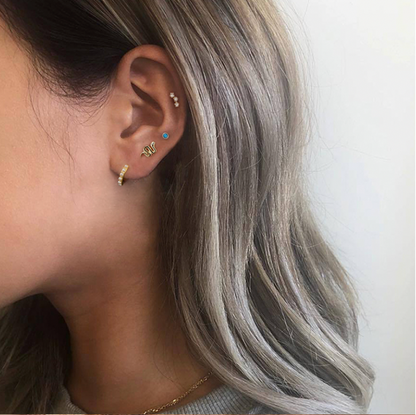 Pendientes Agua Marina