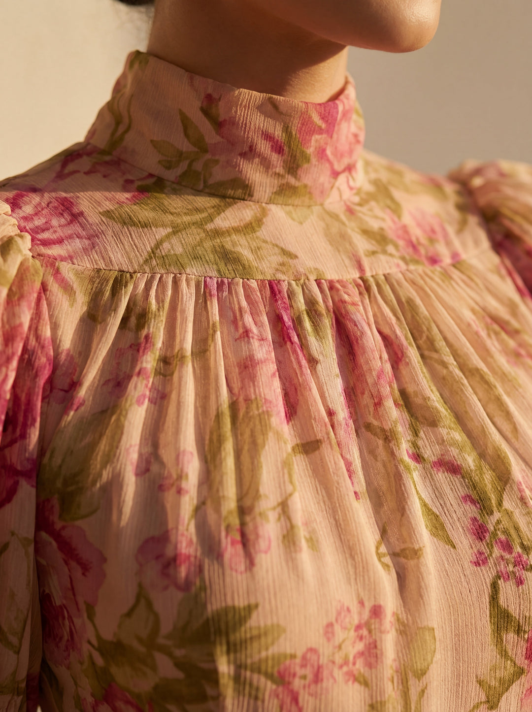 Rocío - Vestido floral efecto acuarela