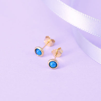 Pendientes Agua Marina