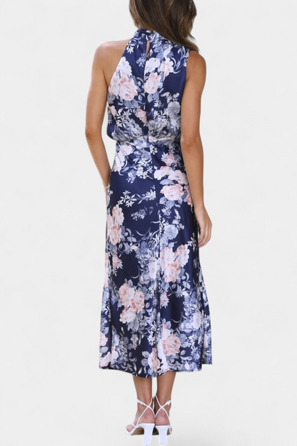 Isa - Vestido Maxi Floral Halter