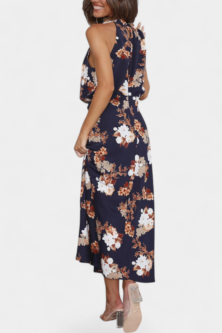 Isa - Vestido Maxi Floral Halter