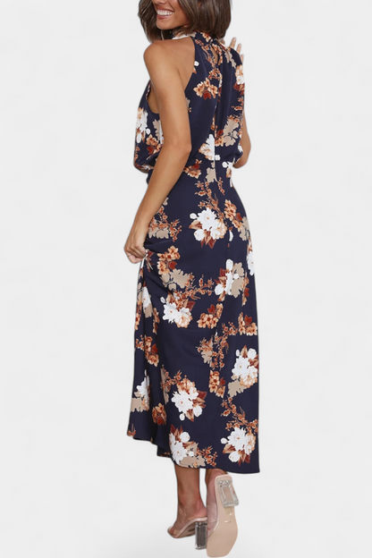 Isa - Vestido Maxi Floral Halter