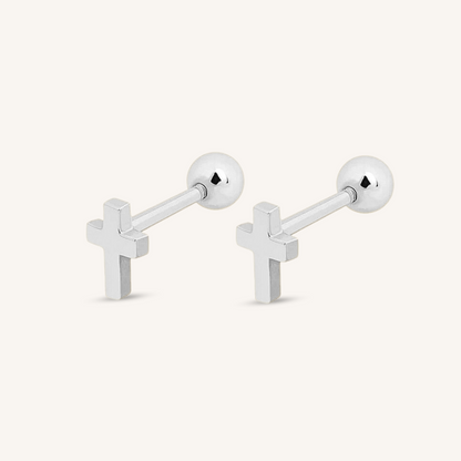 Pendientes Cruz Minimal