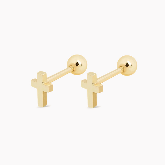 Pendientes Cruz Minimal