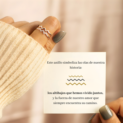 Anillo Olas de Nuestro Amor