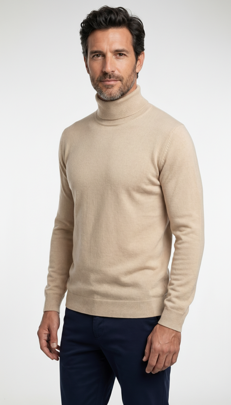 Rodrigo - Jersey de cuello alto de Lana Merino