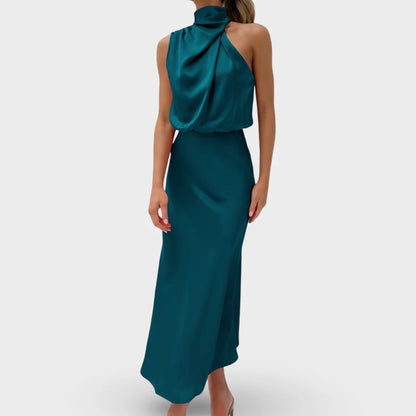 Aitana - Vestido de Satén Glamuroso y Elegante