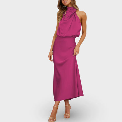 Aitana - Vestido de Satén Glamuroso y Elegante