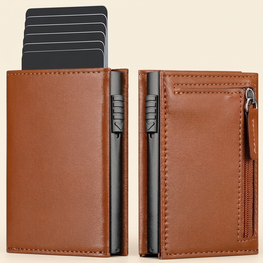 Cognac — Cartera Moderna Slim RFID
