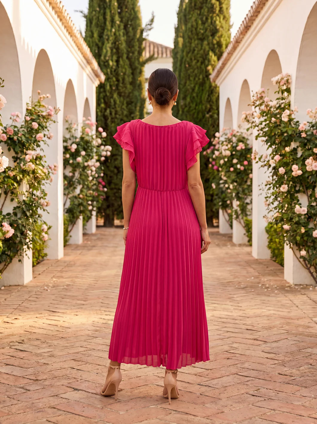 Lara - Vestido Plisado Elegante