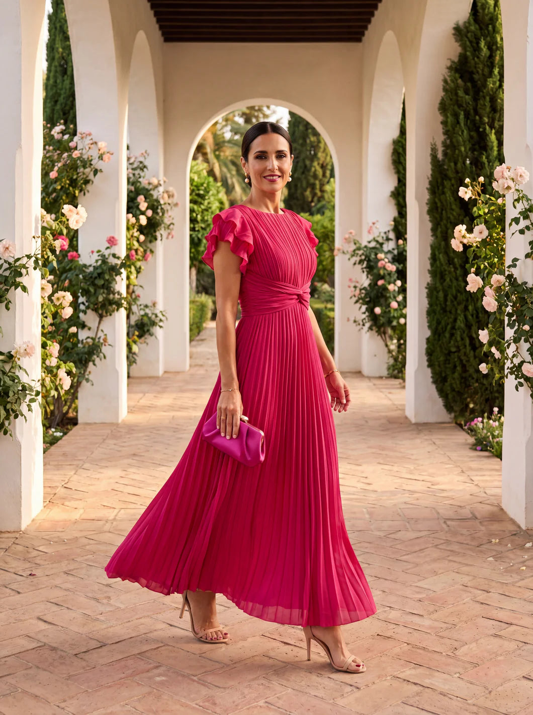 Lara - Vestido Plisado Elegante