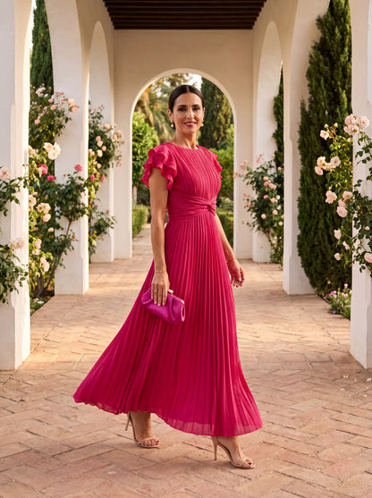 Lara - Vestido Plisado Elegante