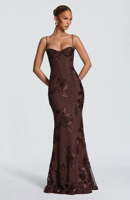 Lia - Vestido Maxi Elegante Moderno