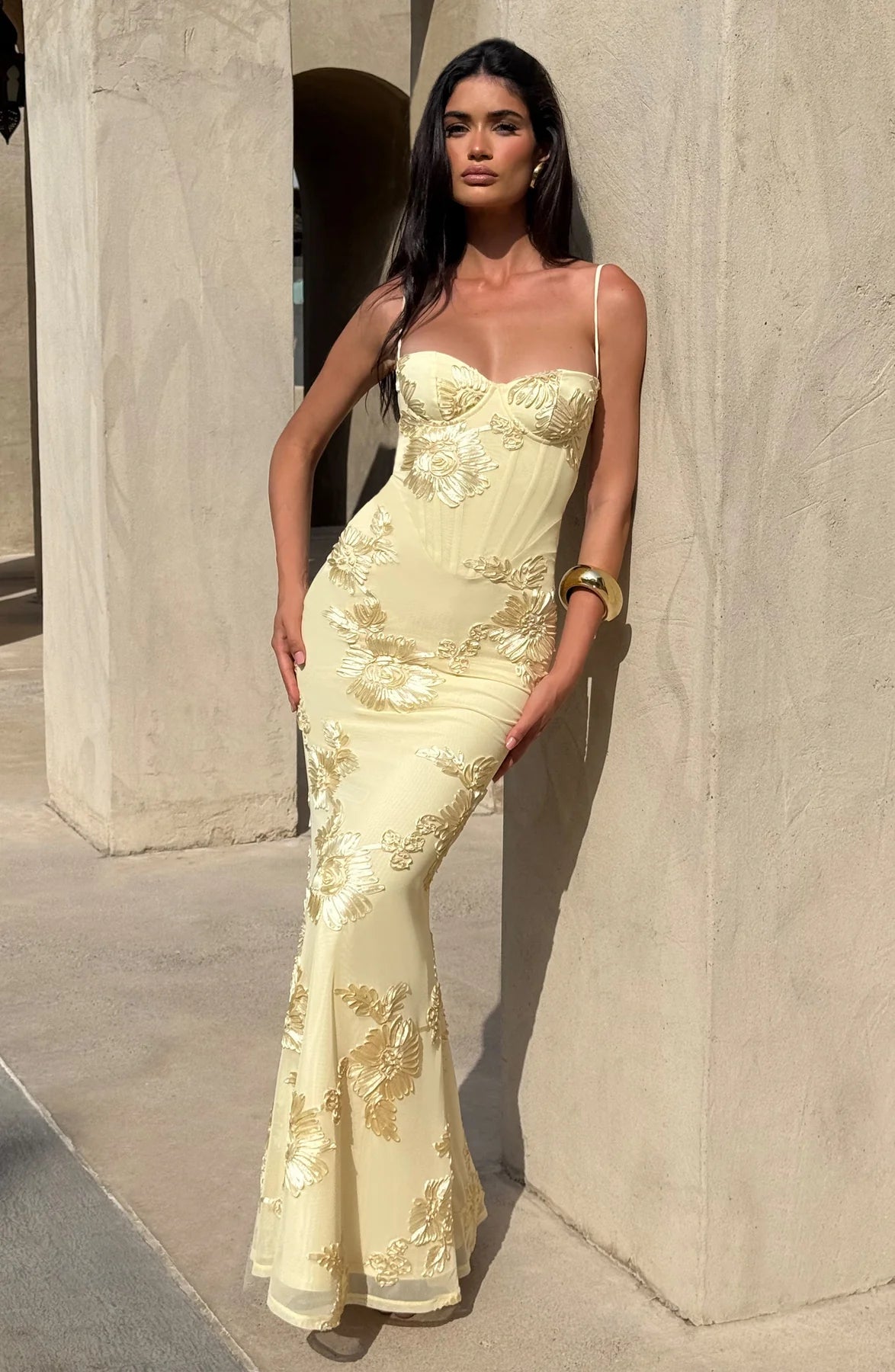 Lia - Vestido Maxi Elegante Moderno