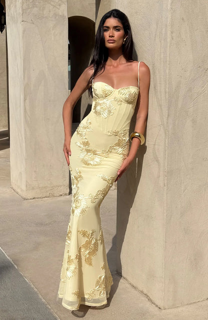 Lia - Vestido Maxi Elegante Moderno