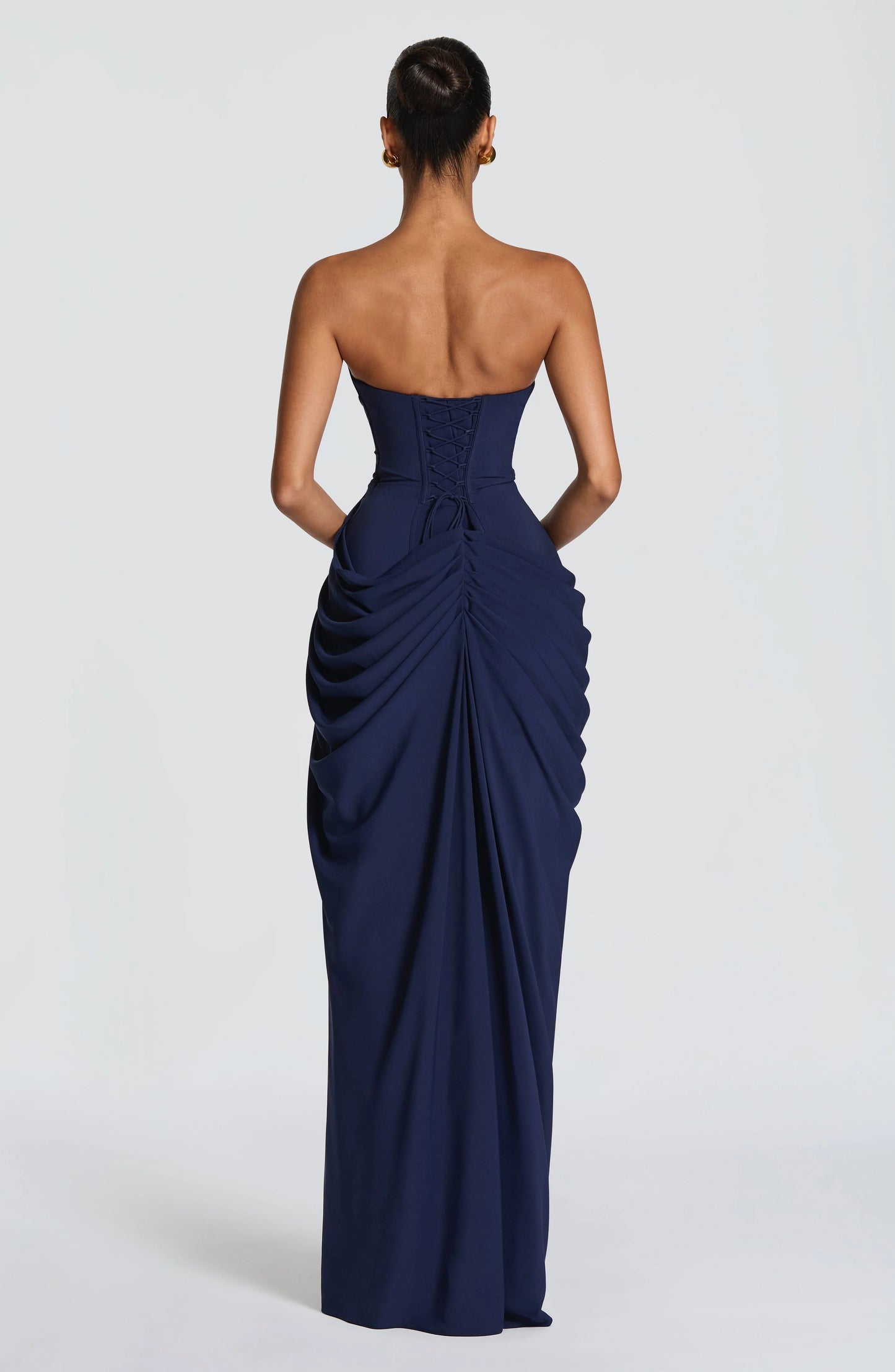 Lola - Vestido Largo Drapado Elegante