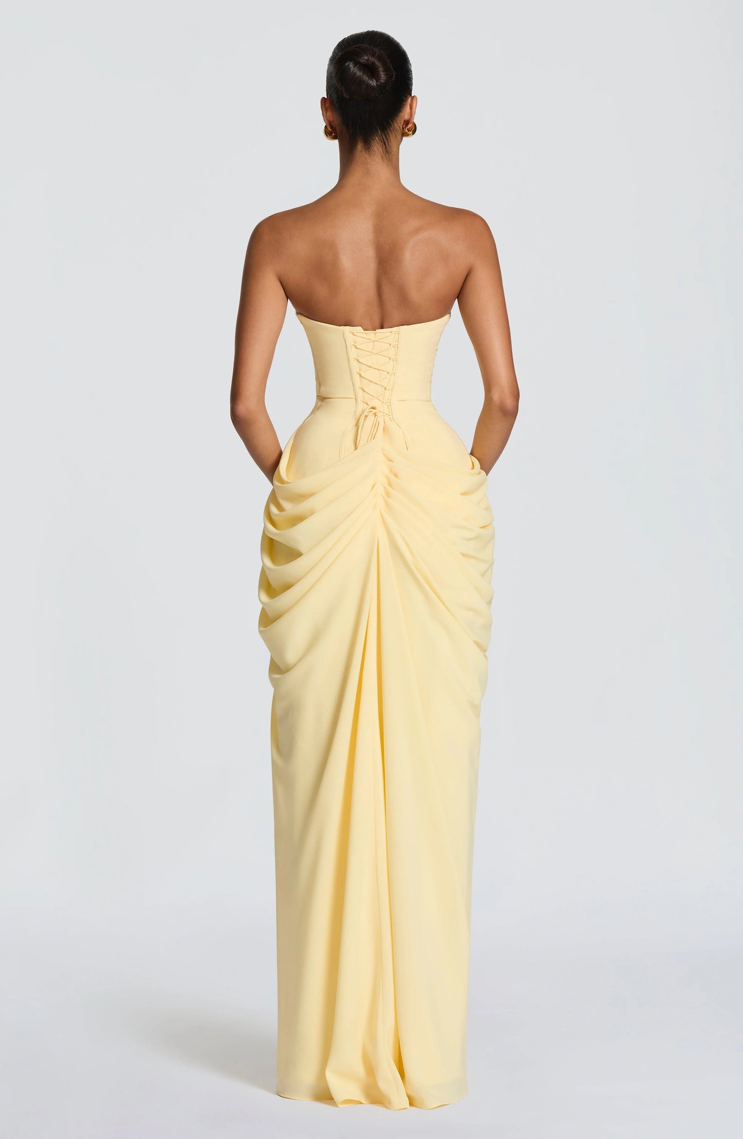 Lola - Vestido Largo Drapado Elegante