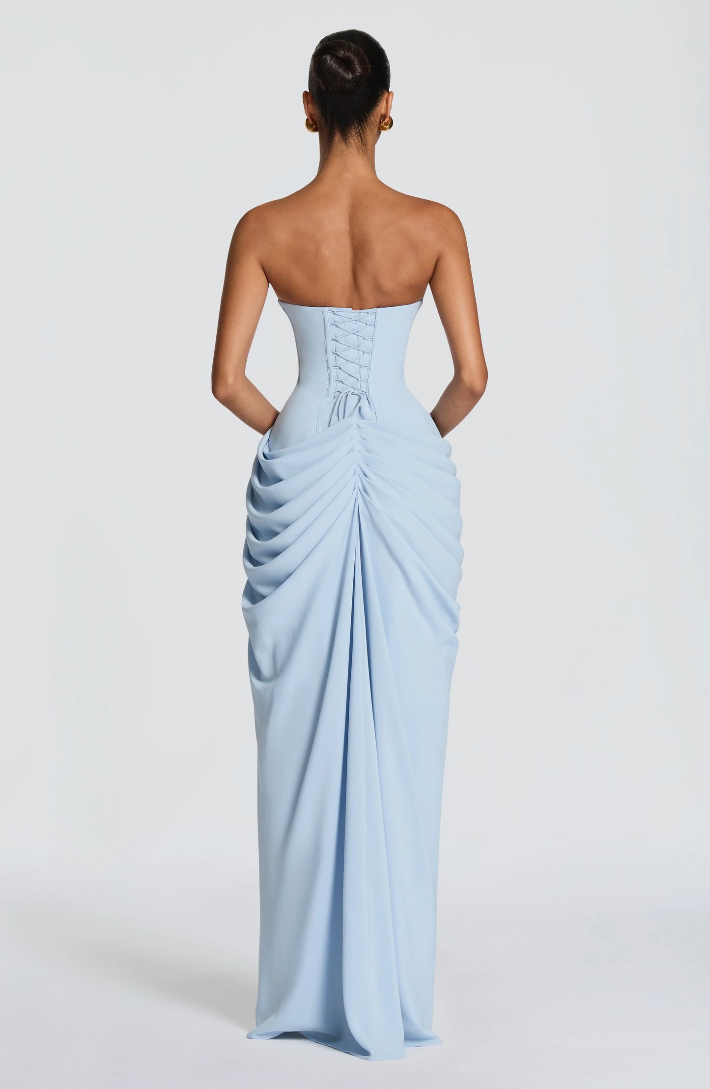 Lola - Vestido Largo Drapado Elegante