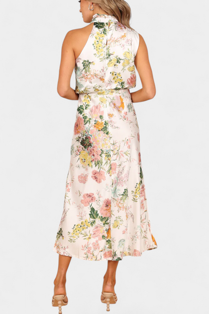Isa - Vestido Maxi Floral Halter