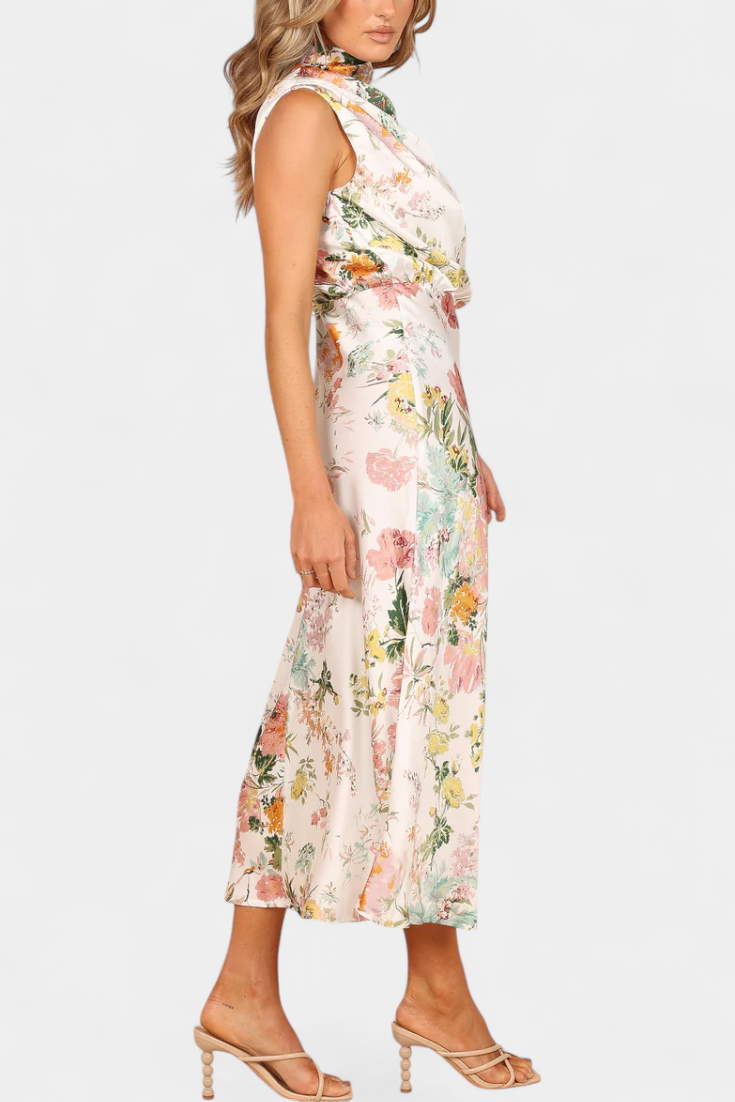 Isa - Vestido Maxi Floral Halter