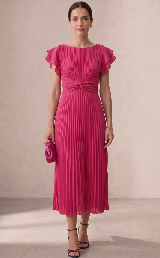 Lara - Vestido Plisado Elegante