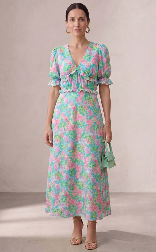 Rosaleda - Vestido Floral de Verano